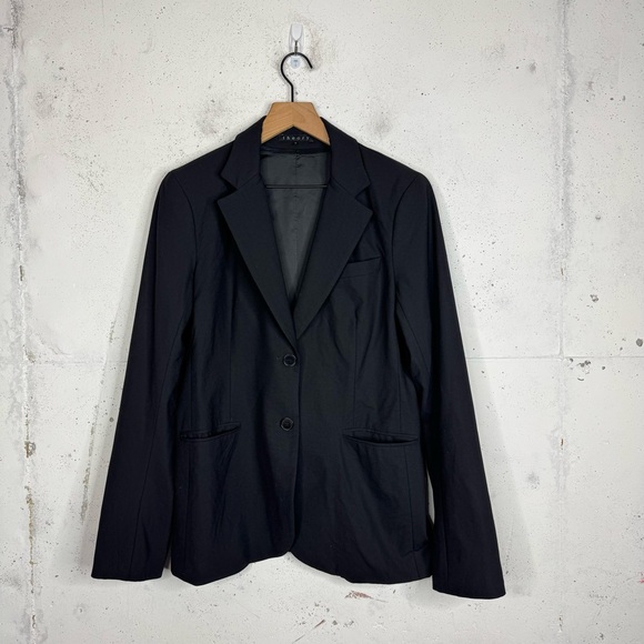 Theory Two Button Blazer Jacket Notch Lapel Front Pockets 12 - Picture 1 of 9
